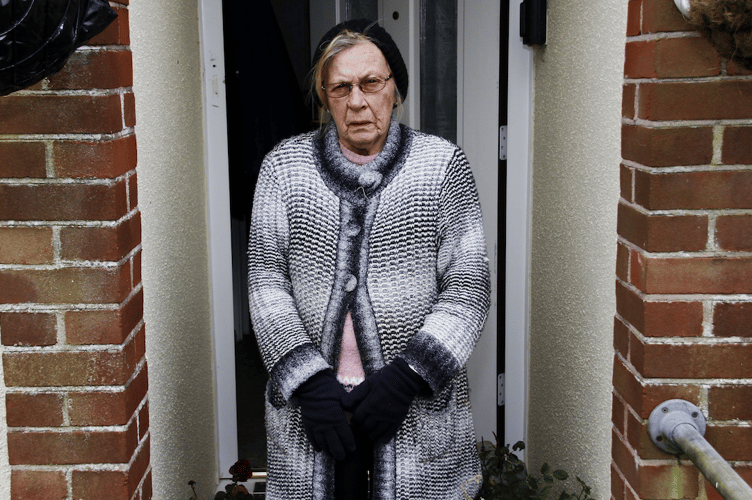 Exmoor pensioner Shirley Fountain, who is in dispute with Magna Housing.
