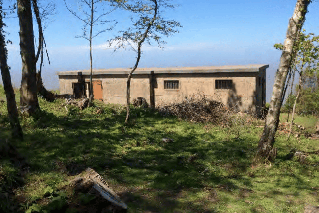 The former World war two radar station on North Hill, Minehead.