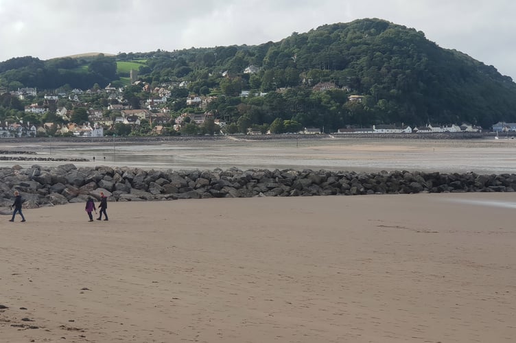 North Hill towers over the town of Minehead.
