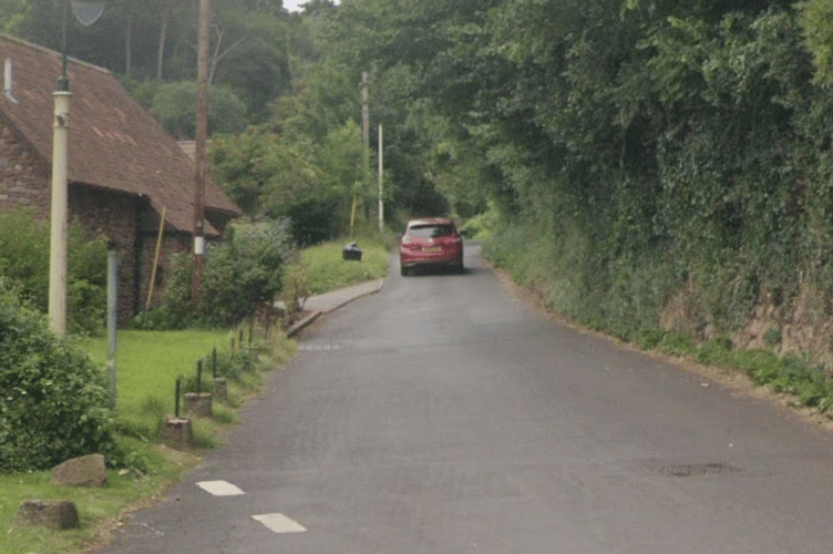 Moor Road, in Minehead, was blocked by cars left by people attending a Boxing Day night rave on North Hill.