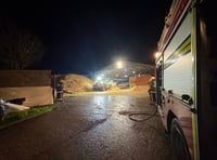 Farmer helps firefighters tackle blazing barn