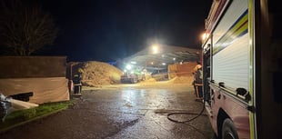 Farmer helps firefighters tackle blazing barn