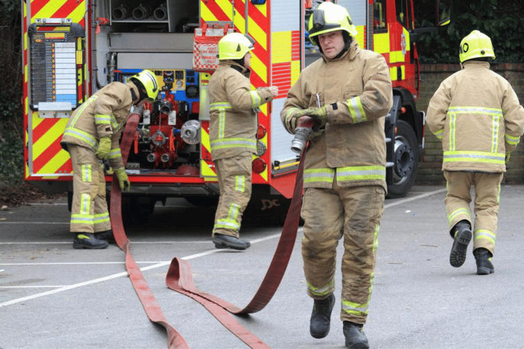 A small fire at Hinkley Point C was put out by the nuclear power station's on-site firefighting team.