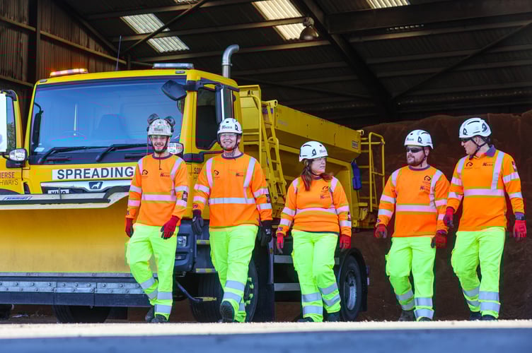 Somerset Council gritting teams will be in action on roads across the area throughout the first weekend of the New Year.