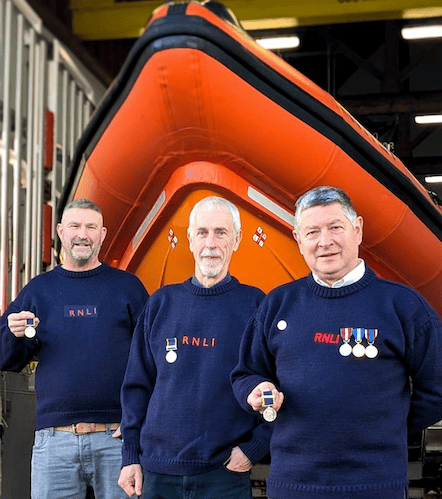 Lifeboat crews honoured for service