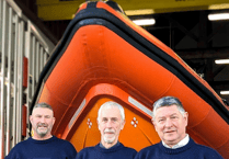 Minehead volunteer lifeboat crew members receive long service awards