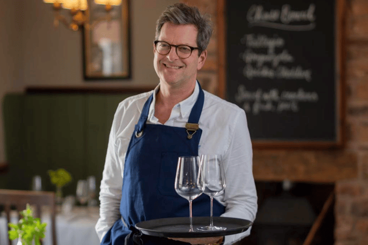 William Sitwell in White Hart Hotel Wiveliscombe.