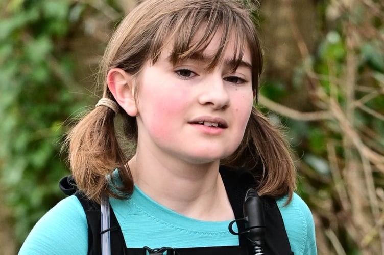 Twelve-year-old Darcey Curran has been fund-raising for Exmoor Search and Rescue Team.