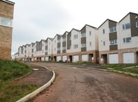 Half-built homes starting to collapse