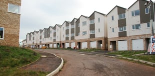 Half-built homes starting to collapse