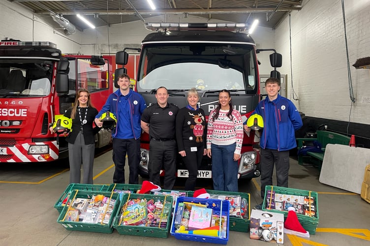 Some of the toys given by Tesco customers across Somerset.