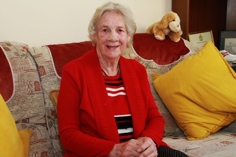 Watchet charity fund-raiser Val Norman is still going strong at the age of 86 years.