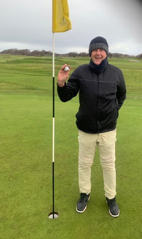 Hole in one golfer - Richard Austwick