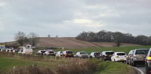 A39 traffic lights work causes gridlock