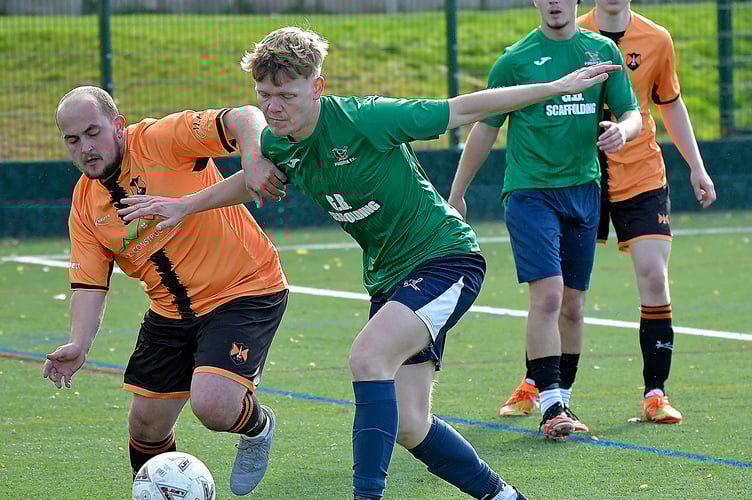 Porlock (in green) in action at Wellington earlier this season