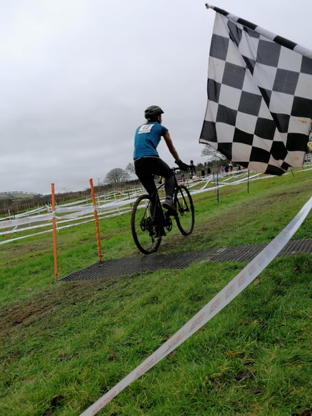 Susannah Rook takes the flag