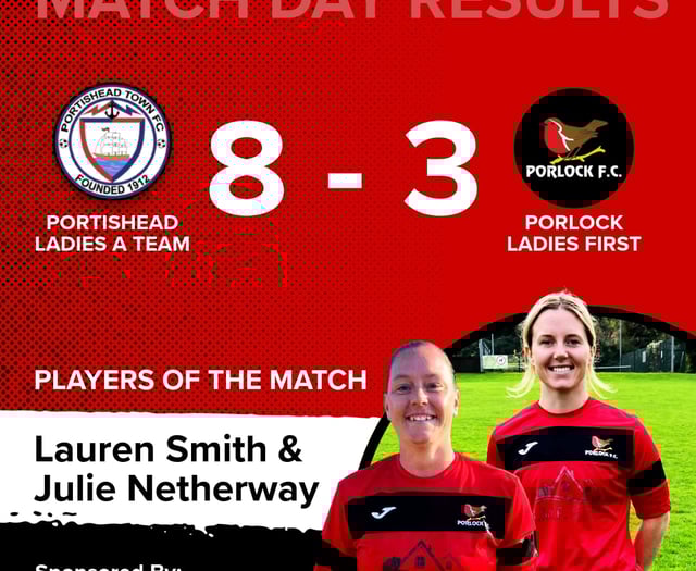 Porlock Ladies produce spirited display at Portishead 