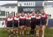 Combined Under 14 girls' rugby side show 'character'