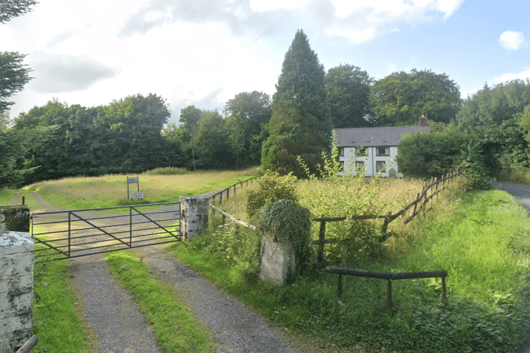 An entrance to the League Against Cruel Sports Baronsdown sanctuary on Exmoor.