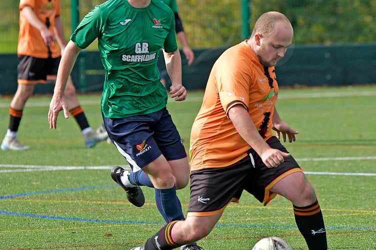 Porlock (in green) in action at Wellington earlier this season