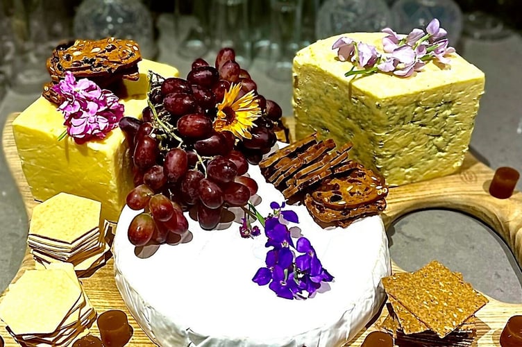 A sample of the cheeseboard in La Petite Bouchée.