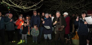 Hundreds attend village's traditional wassail