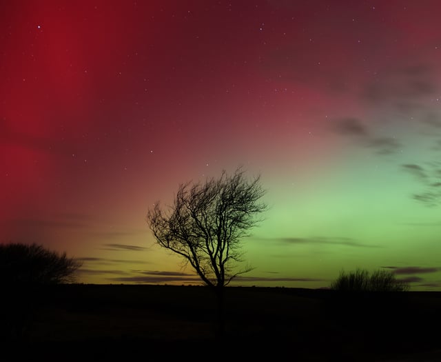Aurora Borealis seen over Exmoor