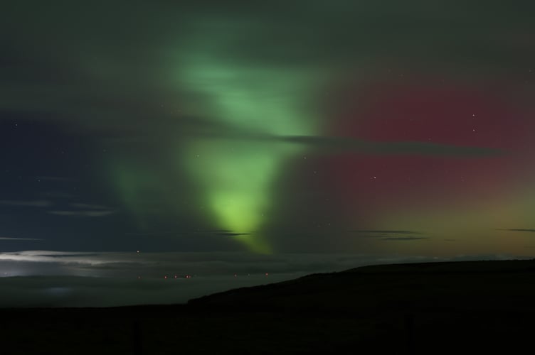 The aurora is best viewed under clear skies.