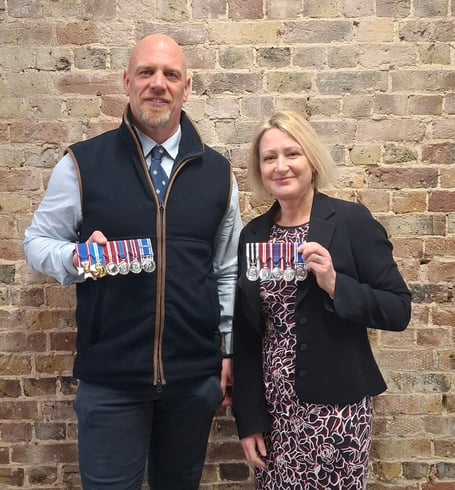 Metropolitan Police Chief Insp Chris Conrad and City of London Police Chief Supt Helen Isaac have discovered they share the same Exmoor village roots.