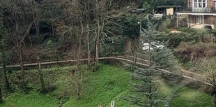 Drama as woman falls into raging river