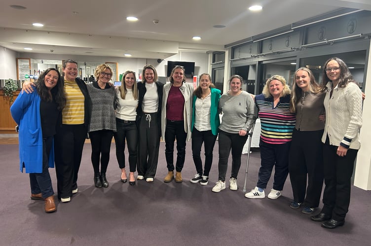 Pictured left to right: Kathrine Winks, Helen Davies, Lucy Turner, Jackie Hawker, Hannah Lloyd, Jan Godman, Kiri Pursey, Georgina Tulip, Kathryn Wilkins, Cassie Coombs and Caroline Foster.