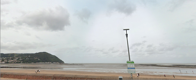 A Russian ship came within 1.8 miles of Minehead before being ordered to leave UK waters.