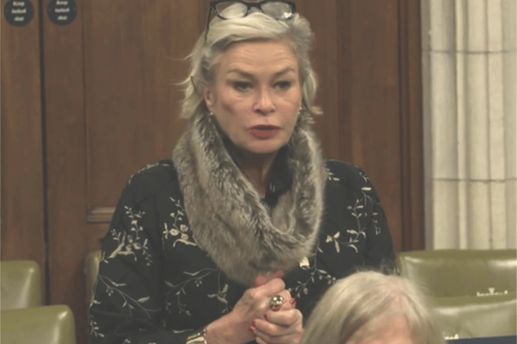 MP Rachel Gilmour speaking in a parliamentary debate about rising water bills.