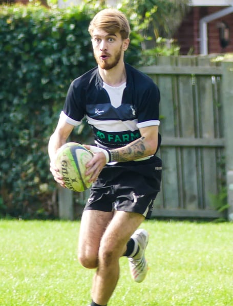 James Day - snapped up five tries for Minehead Barbarians