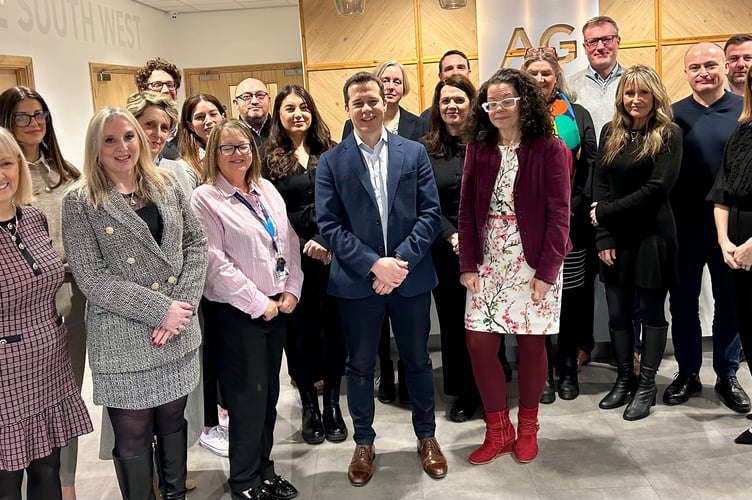 Somerset Business Awards 2026 judges and sponsors who met in the offices of main sponsor Albert Goodman to decide the finalists.
