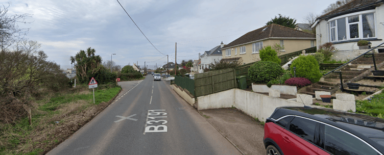 The stretch of the B3191 Brendon Road, Watchet, which was closed on Friday night into Saturday morning by a serious car crash.