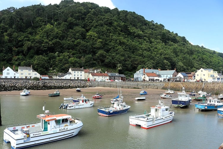 A view of Minehead Harbour.