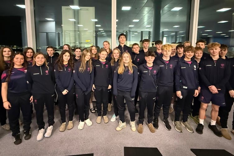 The young Somerset CCC touring party