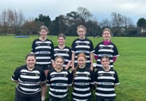Minehead Barbarians Under 14 girls in fine form in rugby match