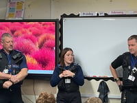 Middle school pupils think about future careers