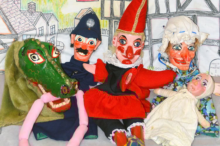 Minehead Museum's Punch and Judy display.