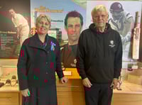 High Sheriff 'bowled over' by visit to cricket museum 