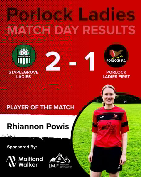 Rhiannon Powis - Porlock Ladies' Player of the Match