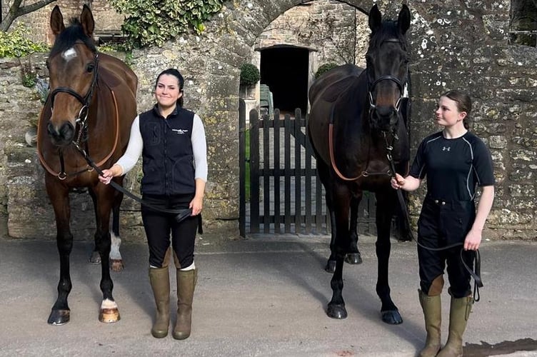 Sober Glory and Kitty Hiron (left) and Imperial Saint and Kelsey Bielby.