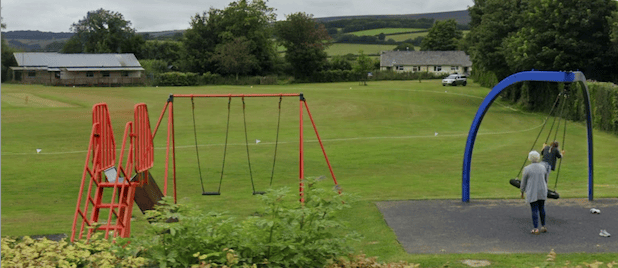 The recreation ground in Wheddon Cross where a tree is to be planted in memory of a Minehead pupil killed in a coach crash on the nearby A396 in 2025.