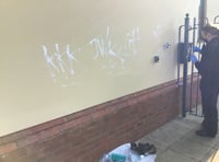 Christian centre graffiti-attacked again