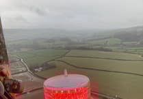 Washford Cross transmitting mast broken warning light finally repaired