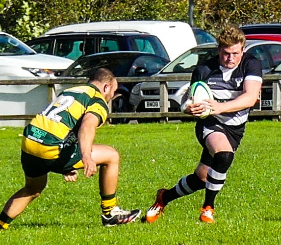 Sam China - snapped up a hat-trick of tries for the Babas