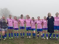 Minehead Ladies march on at top of table 