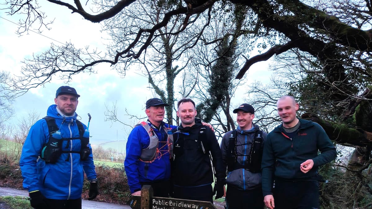 Friends run length of Coleridge Way to fund-raise for mentoring charity ...